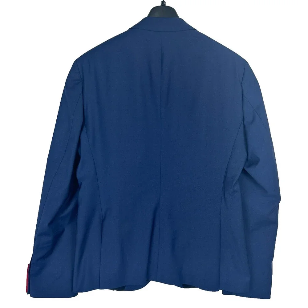 Hugo Boss Suit Jacket Size 44R Medium Blue Modern Fit Wool Blend Karl-Tom244X